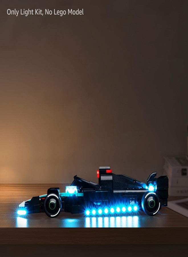Kyglaring طقم إضاءة LED من Kyglaring متوافق مع مجموعة Lego 77244، ملحقات إضاءة لسيارة F1 W15، مصابيح فقط (النموذج غير متضمن)، إصدار كلاسيكي. - Image 5